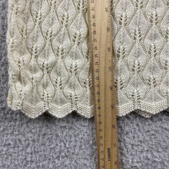 Vintage Dana Scott Sweater Knit Womens Size L Long Sleeve Round‎ Neck Ivory - Picture 7 of 10